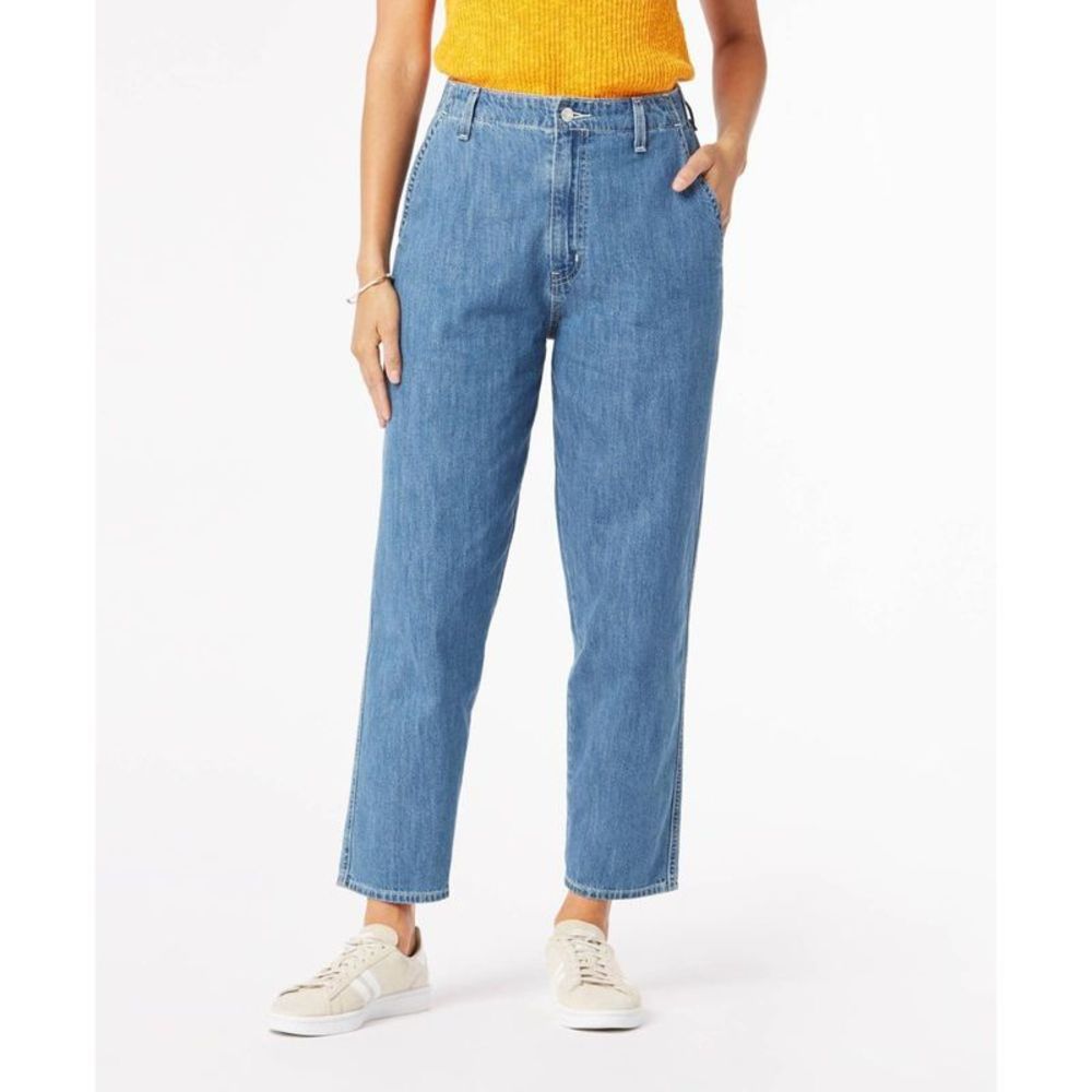 DENIZEN® from Levi's® Women's High-Rise Loose Fit Taper Jeans- Blue Dahlia